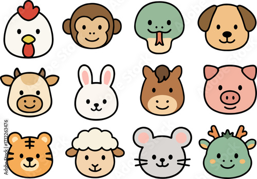 십이지신 십이간지 자축인묘 신유술해 진사오미