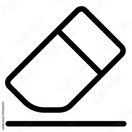 Clean and efficient eraser tool for digital design and editing applications