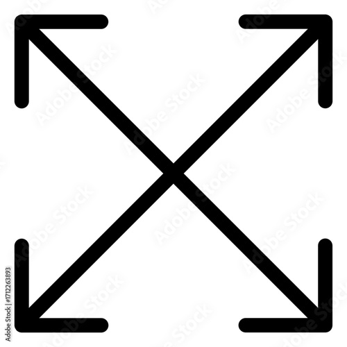 Simple expand arrow design for user interface and web applications