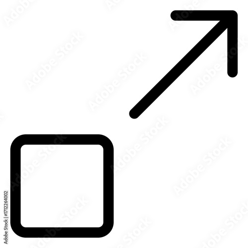 Stylish expand and collapse arrows for user interface design and interactive applications