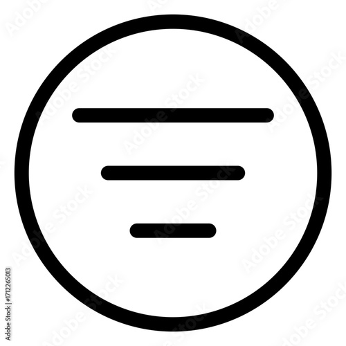 Circular filter and sort controls for data organization and management in applications and websites