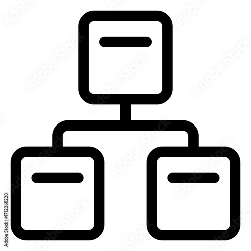 Visual representation of organizational structure and hierarchy for business and team management applications