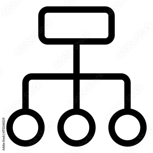 Visual representation of organizational structure and hierarchy for business and team management applications