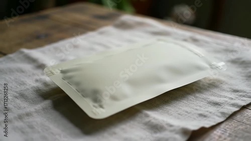 white blank pouch product packaging mockup