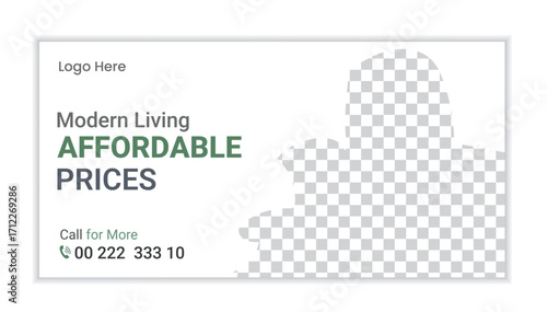 Modern Real Estate Billboard Template Design