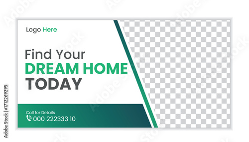 Modern Real Estate Billboard Template Design