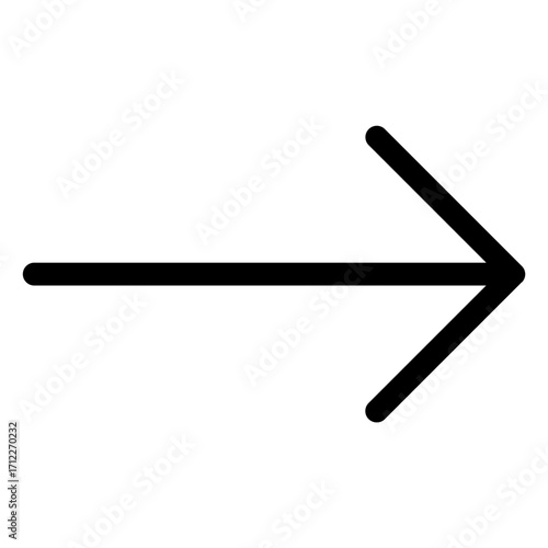 Right-facing keyboard arrow for navigation and user interface design