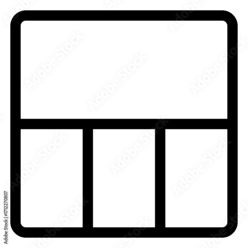 Modern layout design elements for user interface and web applications