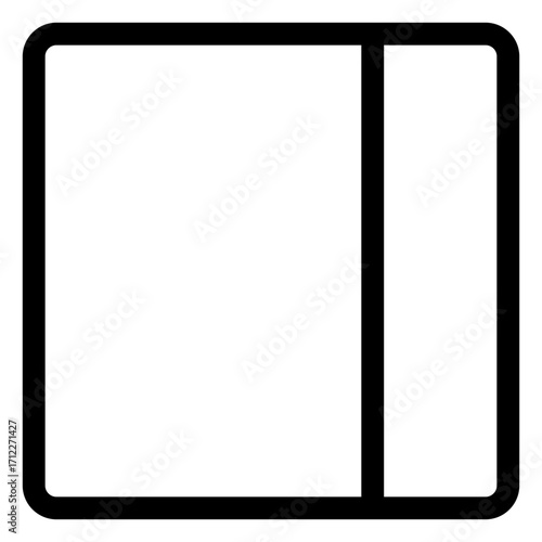 Right-aligned layout design for user interfaces and web applications