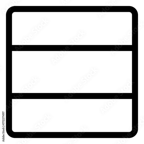 Three-column layout design for responsive web and app interfaces