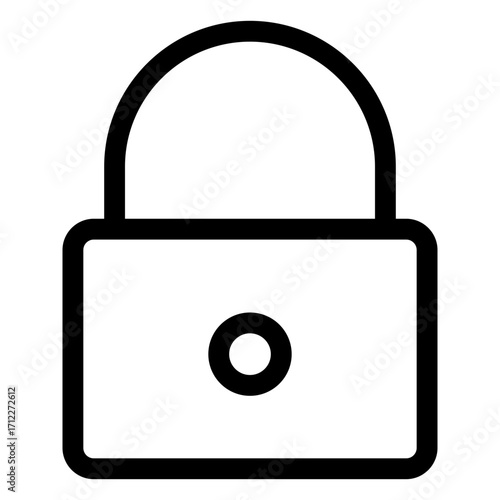 Secure padlock design representing safety and protection for digital assets and personal information
