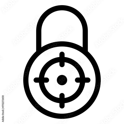 Secure padlock design representing safety and protection for digital assets and personal information