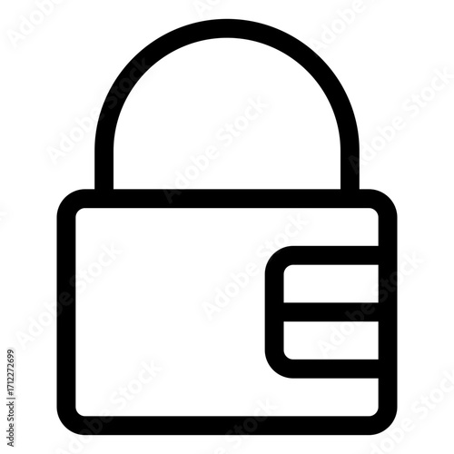 Secure padlock design representing safety and protection for digital assets and personal information