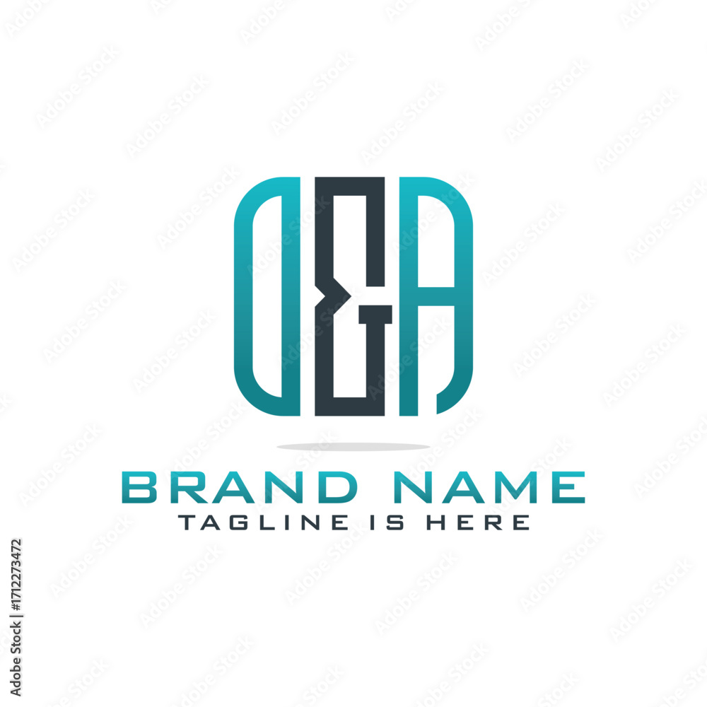 Obraz premium Initial O and A abstract logo template vector
