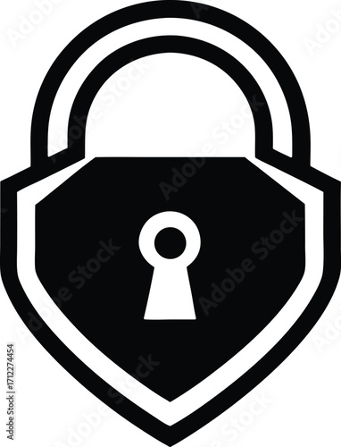 Number lock vector icon.