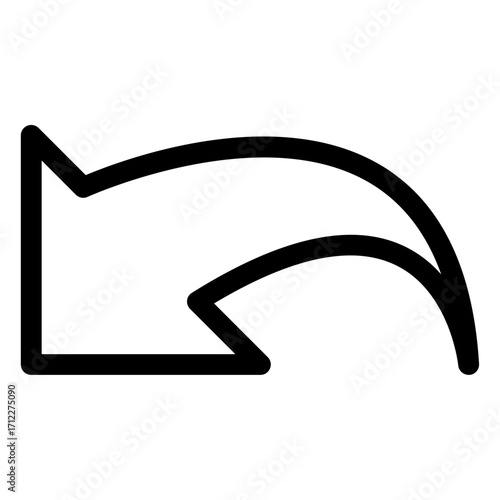 Right-facing navigation arrow for user interface and web design applications