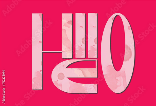 Hello graphic pink background design contemporary art illustration digital artwork wallpaper texture abstract
