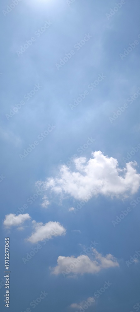 Fototapeta premium Blue sky and clouds in nature