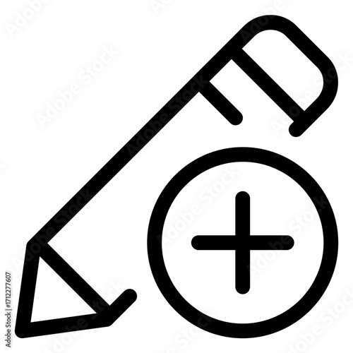 Creative pencil for editing and adding notes in digital applications and design tools