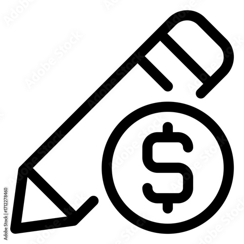 Creative pencil editing for financial documents and budgeting applications