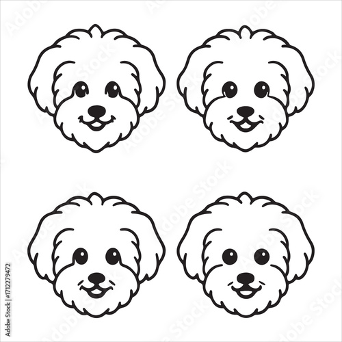 A Charming and Cheerful Bichon Frise, a Playful Toybreed with a Fluffycoat like a Powderpuff or Cottonball, a Happy and Hypoallergenic Companion
