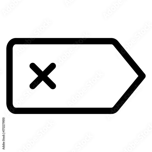 User-friendly interface element for removing tabs in web browsers and applications