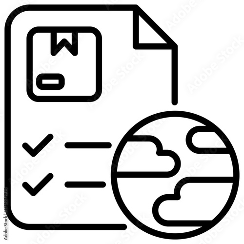 Customs Outline Icon