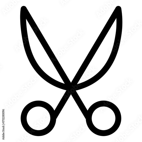 Stylish scissors design for crafting, tailoring, and DIY projects in modern graphic applications
