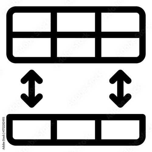 Split subset spreadsheet design for data analysis and organization in business applications
