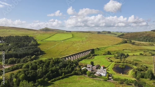 Shankend Viaduct from a drone, Hawick, Scottish Borders