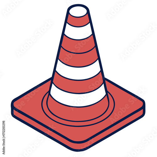traffic cone vector