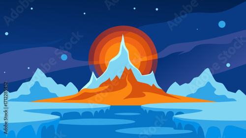 winter mountain landscape