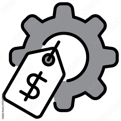 Tariff Single Icon Pack Multystyte Illustration