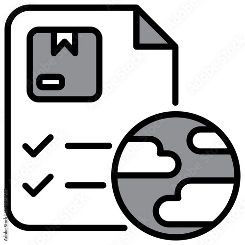 Customs Single Icon Pack Multystyte Illustration