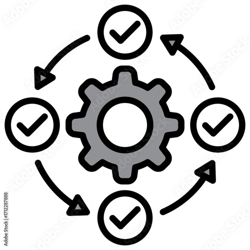 Integration Single Icon Pack Multystyte Illustration