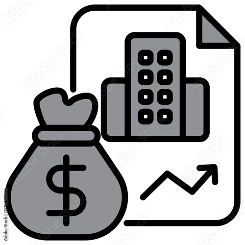 Capital Single Icon Pack Multystyte Illustration