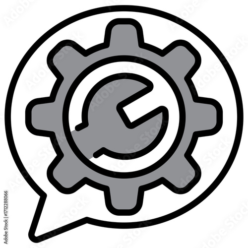 Services Single Icon Pack Multystyte Illustration