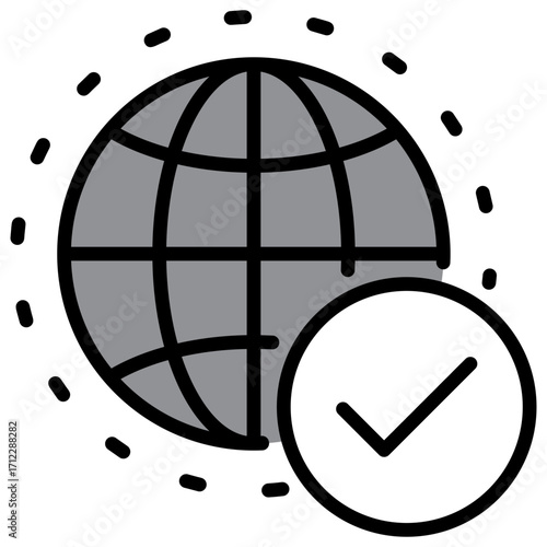 Global Single Icon Pack Multystyte Illustration