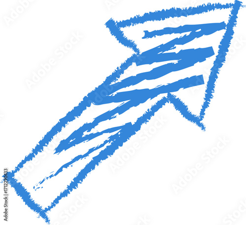 Doodle Pencil Arrow