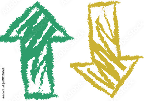 Doodle Pencil Arrow