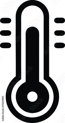 Smart thermometer icon.