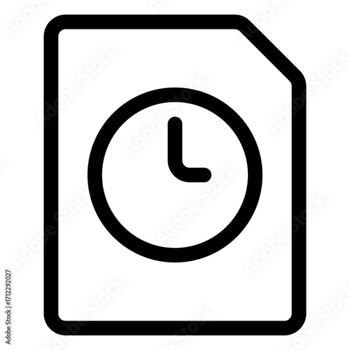 Stylish time clock design representing punctuality and time management for professional and personal use