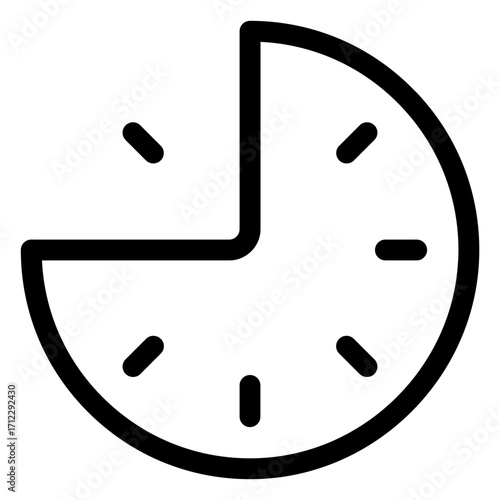 Stylish time clock design representing punctuality and time management for professional and personal use