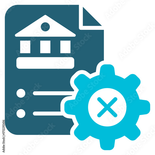 Liberalization Glyph Blue Icon