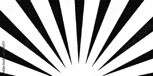 Edge frame. Halftone cartoon border. Pop art dot. Attention pattern. Faded attention texture. Black line isolated on white background.