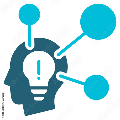 Innovation Glyph Blue Icon