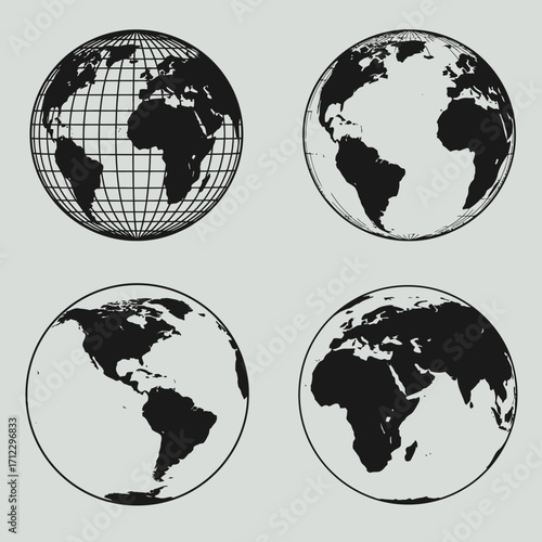 world map icons