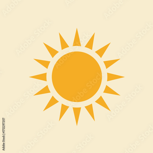 sun, icon, vector, sunshine, bright, yellow, weather, symbol, summer, hot, light, solar, design, sunny, heat, day, sky, warm, energy, illustration, glowing, climate, radiance, nature, circle, abstract