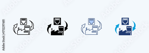 Ethernet Multiple Style Icon Collection