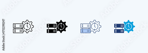 Real Time Data Multiple Style Icon Collection